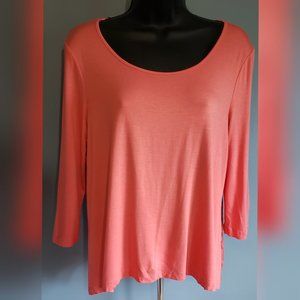 NWOT MAC+JAC CORAL TOP- Large